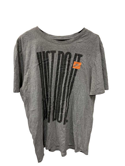 Vintage Nike Slogan Just Do It Grey T-Shirt X-Large