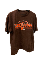 Vintage NFL Cleveland Browns Brown T-Shirt Large