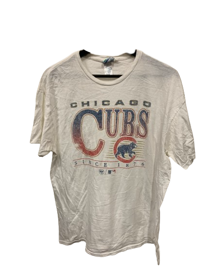 Vintage MLB Chicago Cubs Since 1876 White T-Shirt Large