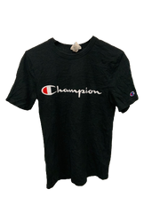 Vintage Black Champion T-shirt X-small
