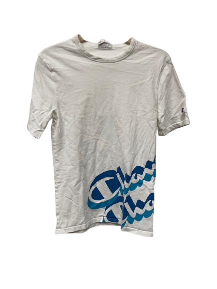 Vintage Champion Classic Logo White T-Shirt Small