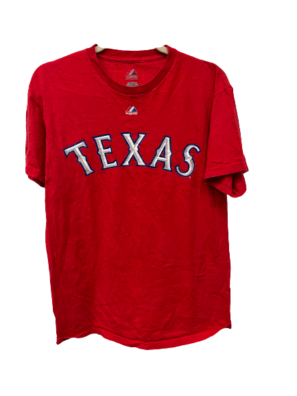 Vintage Texas Rangers Red T-Shirt Medium