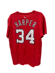 Vintage Washington Nationals Harper Number 34 T-Shirt Large