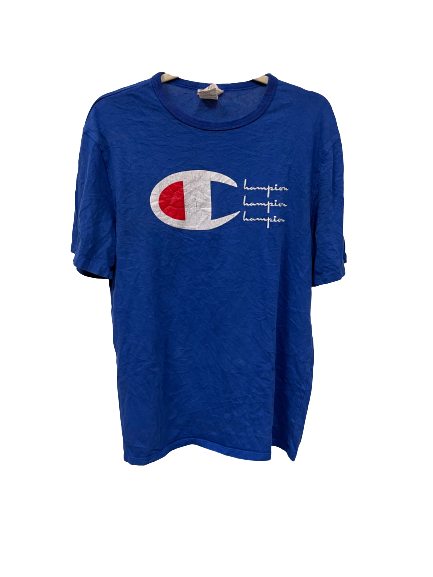 Vintage Blue Champion T-Shirt Large