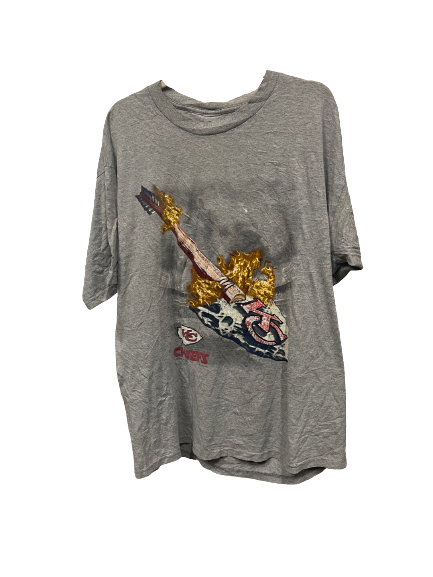 Vintage Kansas City Chiefs Grey T-Shirt X-Large