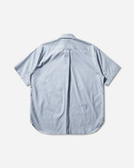 Men's Patchwork Shortsleeve Shirt White / Sax Blue