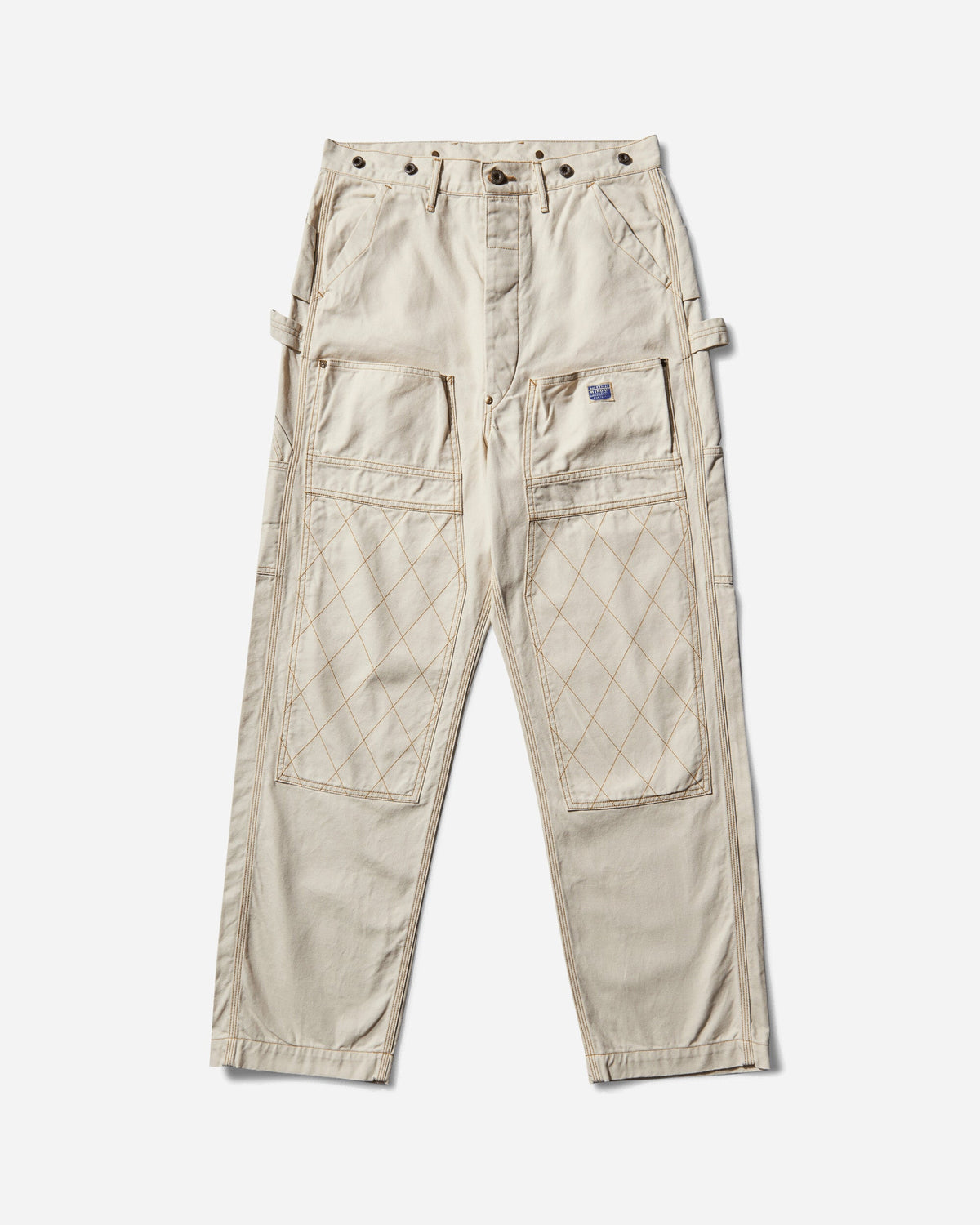 Men's Light Canvas Lumber Pants Ecru
