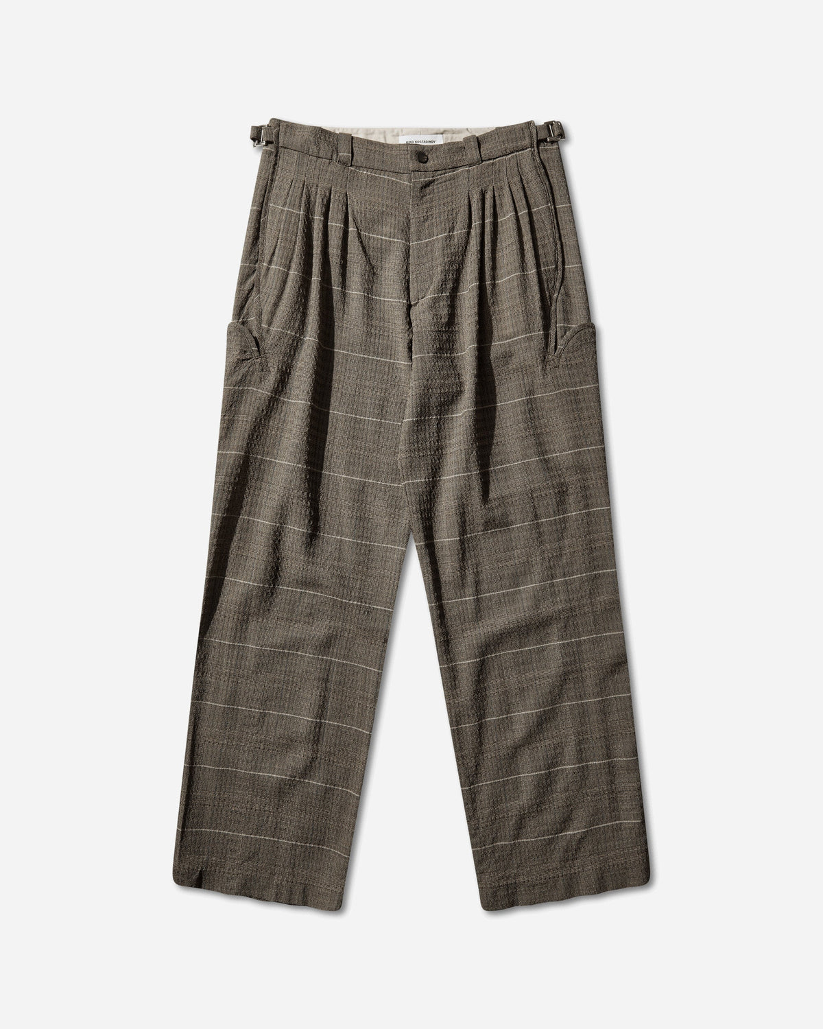 Men's Andras Formal Trousers Taupe Check