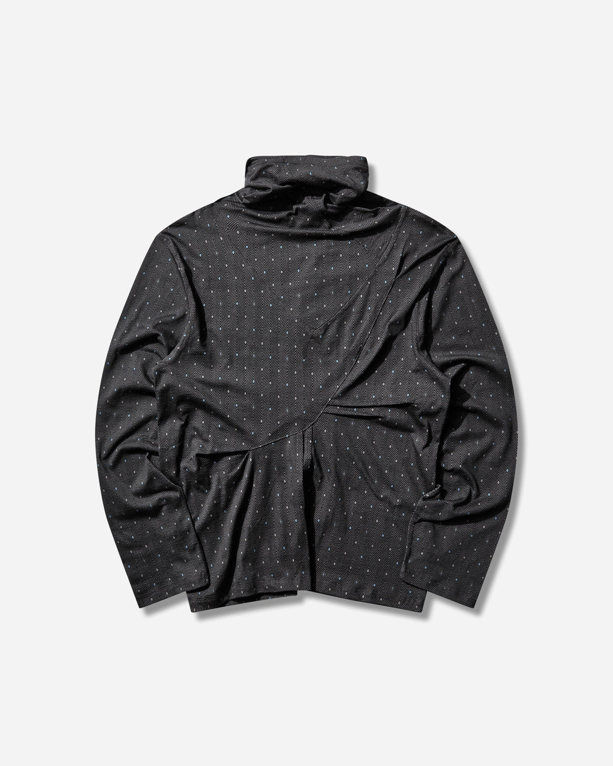 Men's Ohne Long Sleeve Mock Neck Top Black / Sapphire