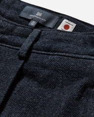 Men's Blue Tab Pleated Trousers Ivy Wash