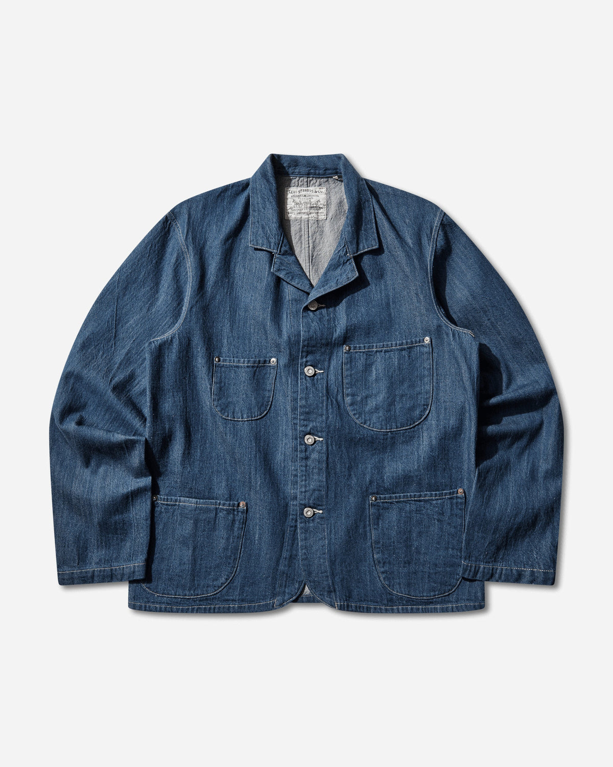 Men's 19th Century Sack Coat Rinse Indigo