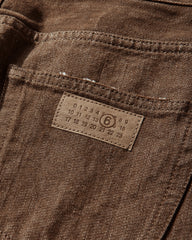 Men's Cotton Canvas Jeans Brown