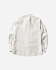 Men's Label Patch Poplin Shirt White