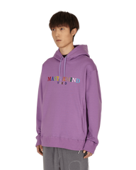 Logo Hooded Sweatshirt Purple