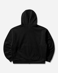 Men's Double Layer Zip Up Hoodie Black