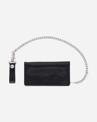 Leather Trucker Wallet Black