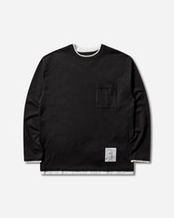 Men's BW Layered Trim Longsleeve T-Shirt Black