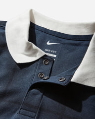 Men's Dri-FIT Loose Longsleeve Golf Polo Midnight Navy / Sail