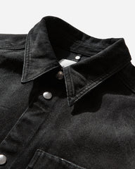 Men's Dyed Denim Shirt Black