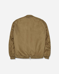 Men's Minimal Bomber Jacket Beige