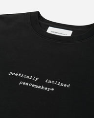 Men's Landart 02 Print Loose Fit Crewneck Sweatshirt Black
