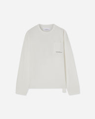 Men's Lighter Longsleeve Pocket T-Shirt Snow White