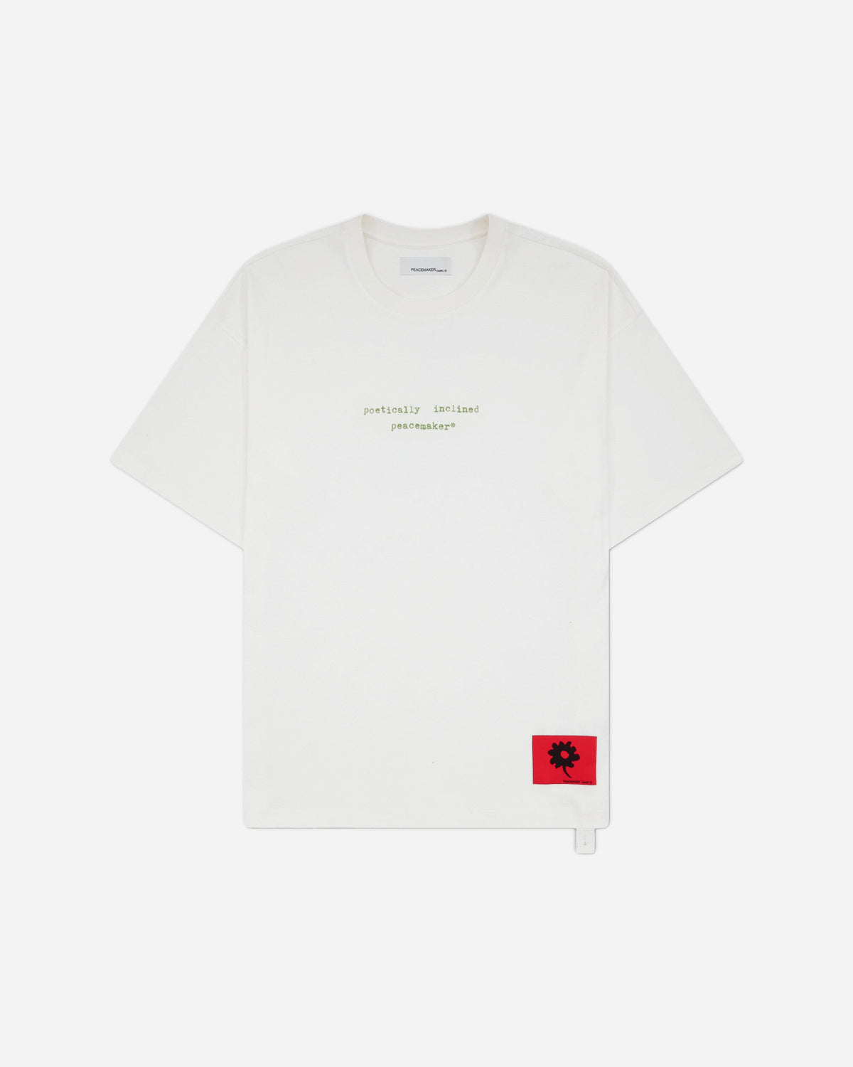 Men's Landart 02 Print Loose Fit T-Shirt White