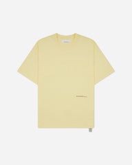 Men's Languages Print Loose Fit T-Shirt Light Yellow