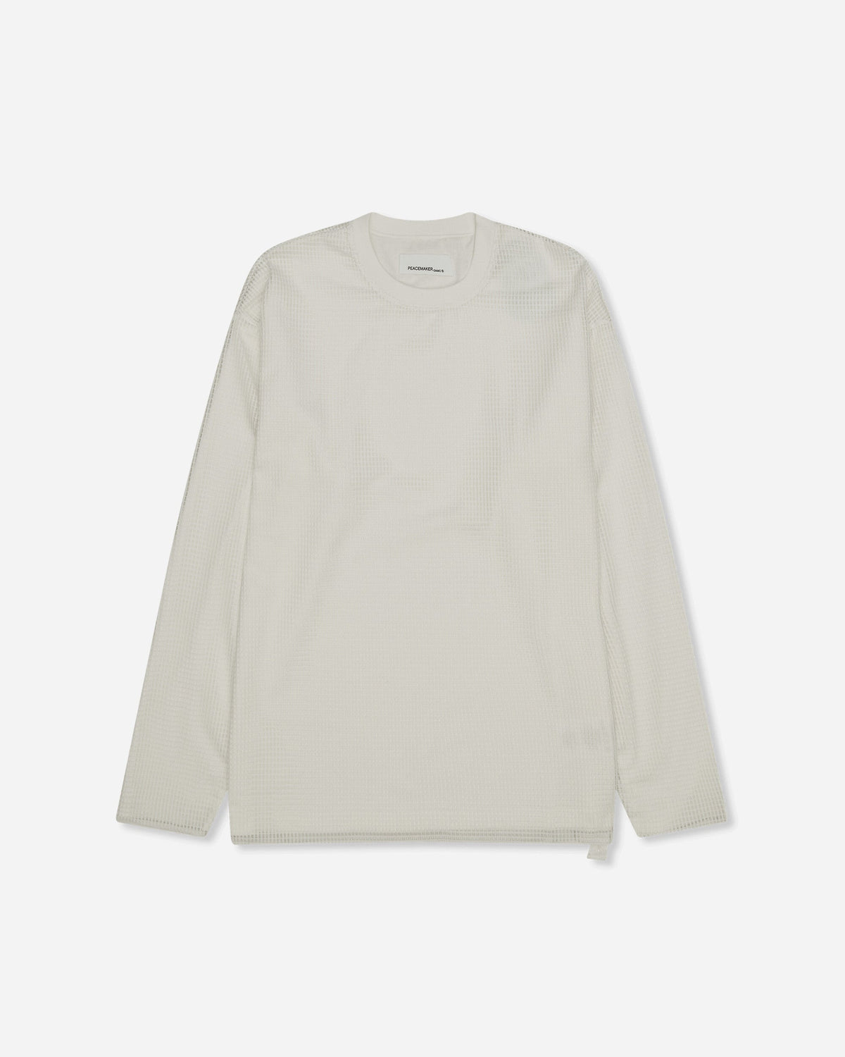 Men's Mesh Layer Longsleeve T-Shirt White