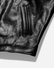 Men's Mini Leather Jacket Black