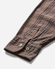 Men's Checked Shirt Brown
