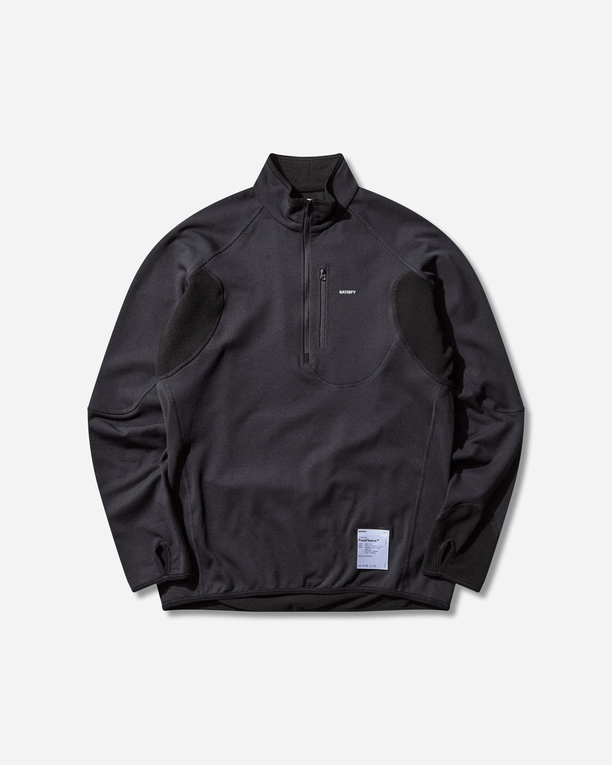Men's FuzzFleece Half‑Zip Sweatshirt Black