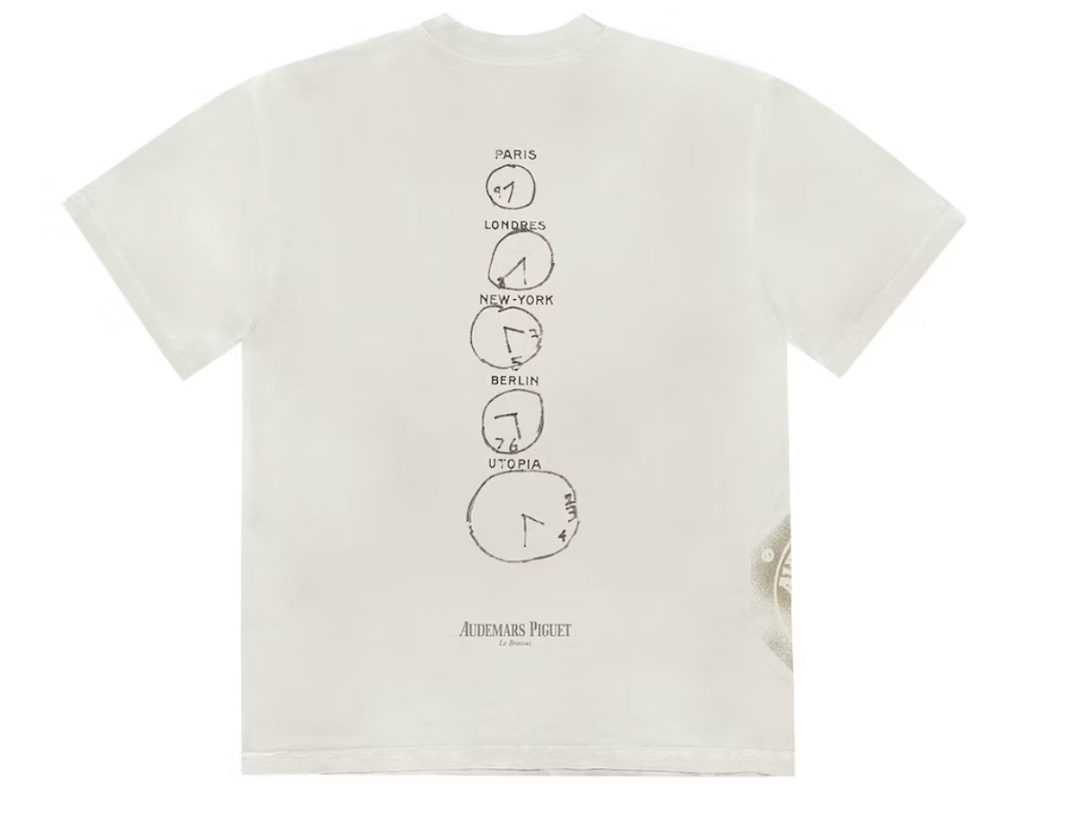 Travis Scott CJ x Audemars Piguet Time Zones Tee White