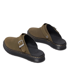 Dr. Martens Brookline Mule Dms Olive Bronx Suede