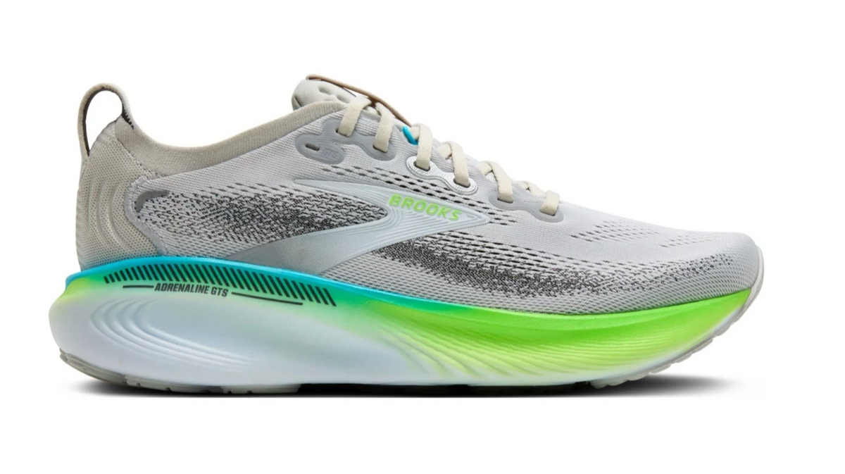 Brooks Adrenaline GTS 25 Oyster Green Gecko Blue Men's
