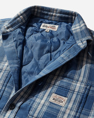 Lau Plaid Shirt Jacket Blue