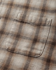 Liam Shortsleeve Plaid Shirt Brown