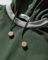 Men's Marina Oversized Fit Cotton Fleece Hoodie Quartz Green