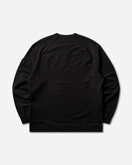 Men's Ghost Cotton Stretch Fleece Crewneck Sweatshirt Black