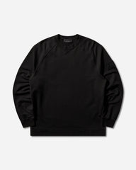Men's Ghost Cotton Stretch Fleece Crewneck Sweatshirt Black