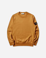 Men's Organic Cotton Fleece Crewneck Sweatshirt Mustard