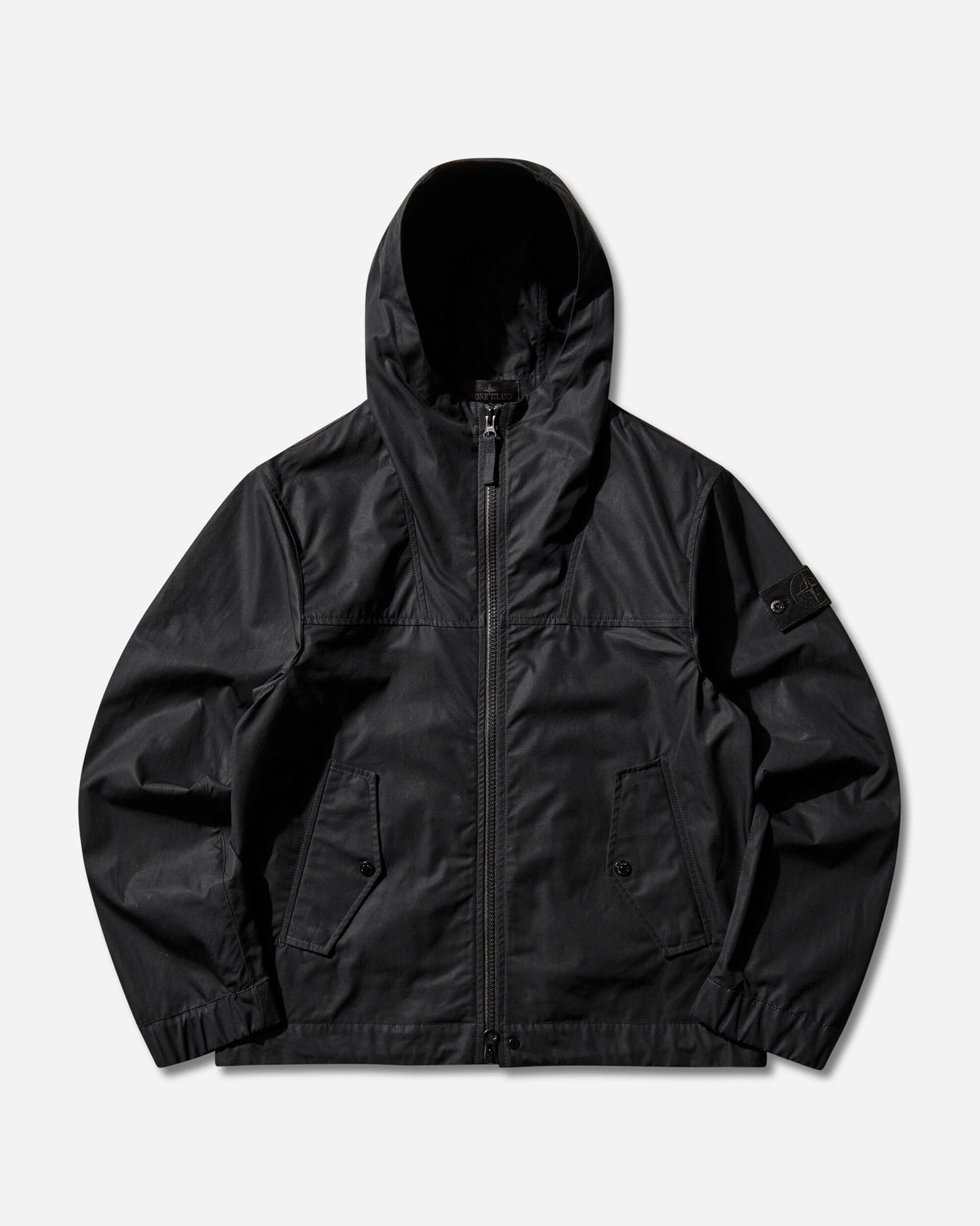 Men's Ghost All-Weather Cotton Canvas Hooded Jacket Black