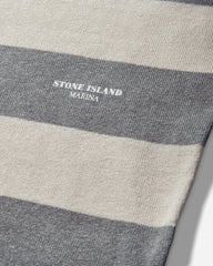 Men's Marina Striped Crewneck Jumper Ivory