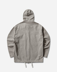 Men's Marina Striped Hooded Overshirt Navy Blue