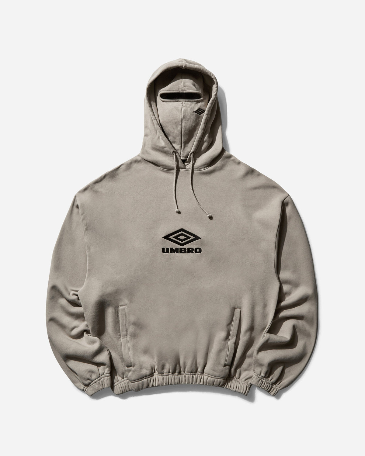 Men's Logo Masked Hoodie Taupe