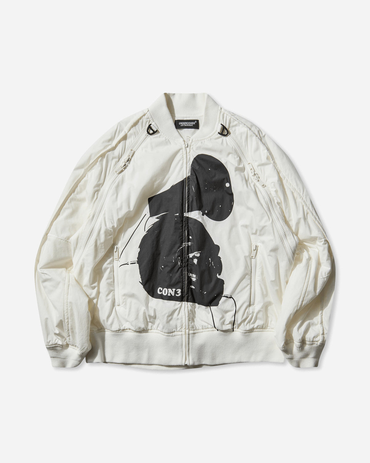 Men's Conrad Schnitzler Cotton Bomber Jacket Off White