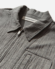 Men's Linen-Ramie Blend Cotton Jacket White / Black