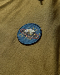 Men's Patches Parka Jacket Khaki Green