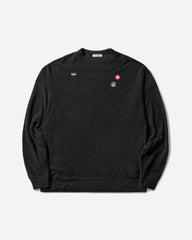 Men's Patches Crewneck Sweater Black