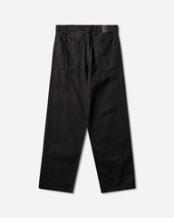 Men's Check-5 Baggy Denim Pants Black